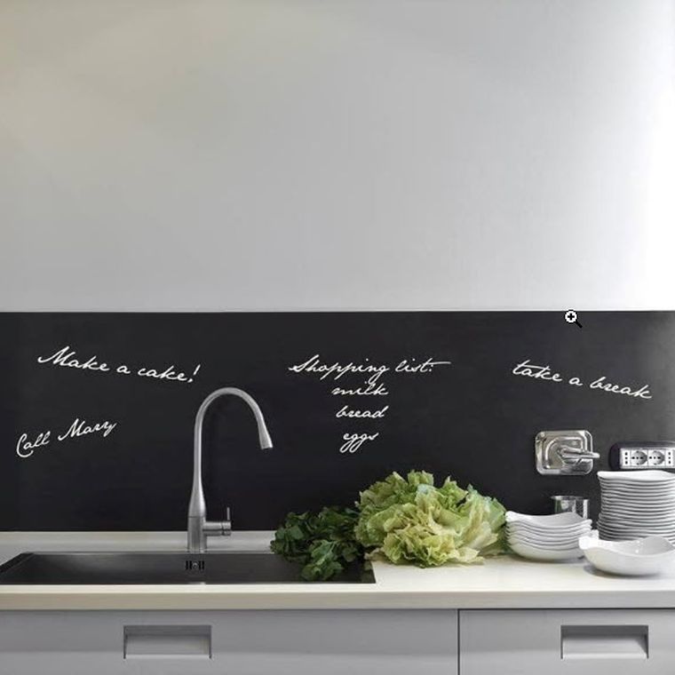Crédence adhésive cuisine Tableau noir