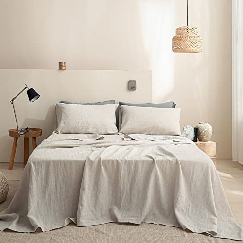 Drap plat 100% lin lavé Simple&Opulence