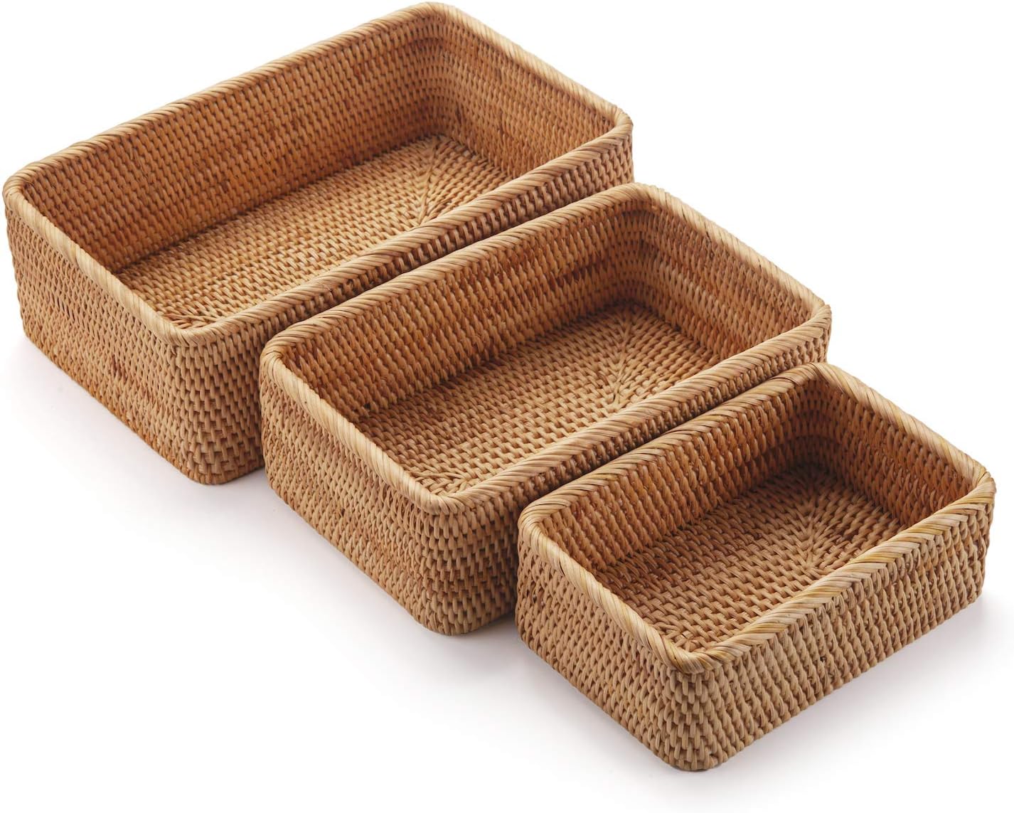 Corbeille rotin naturel