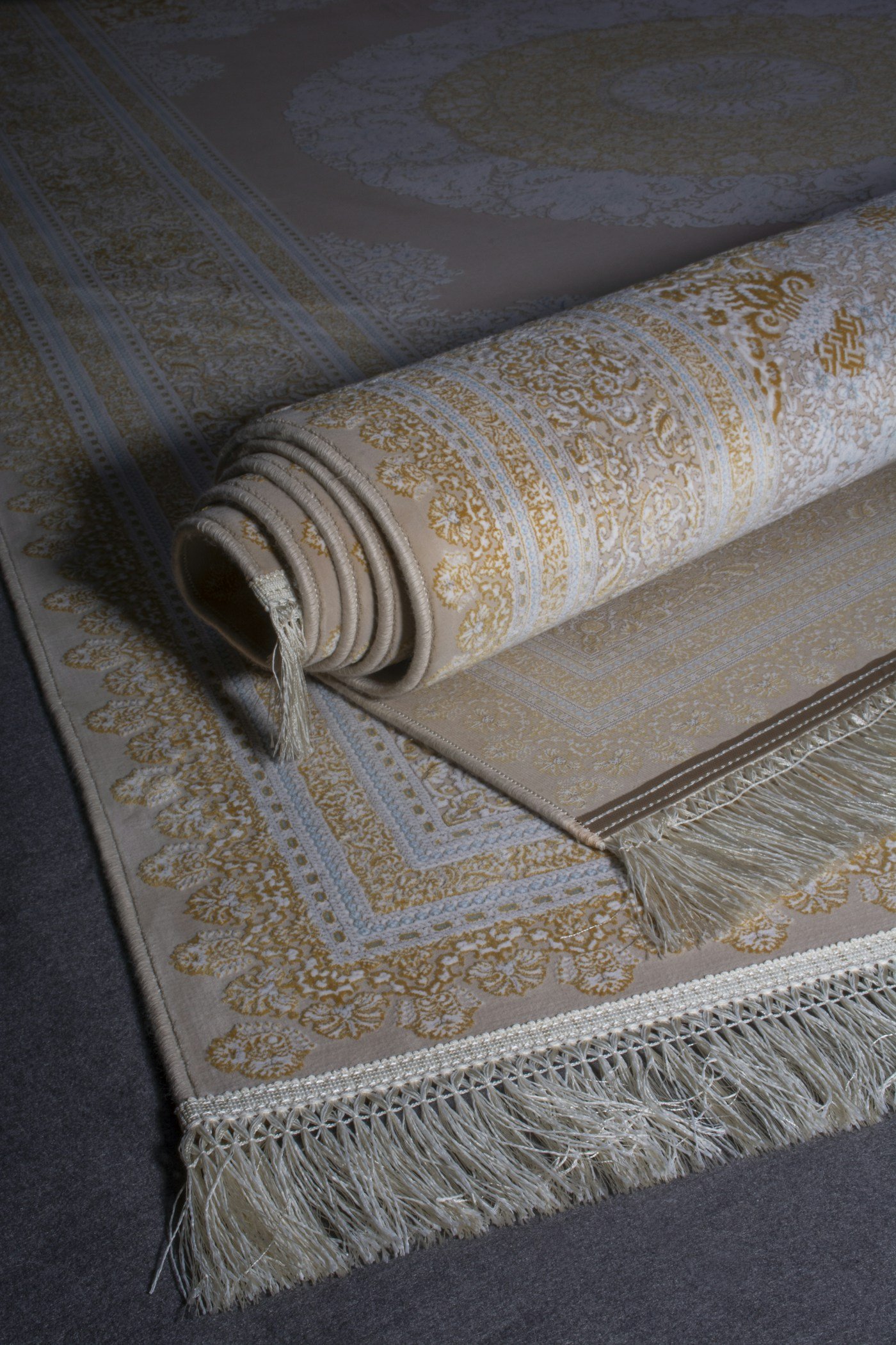 Tapis lavable gris dans un salon contemporain